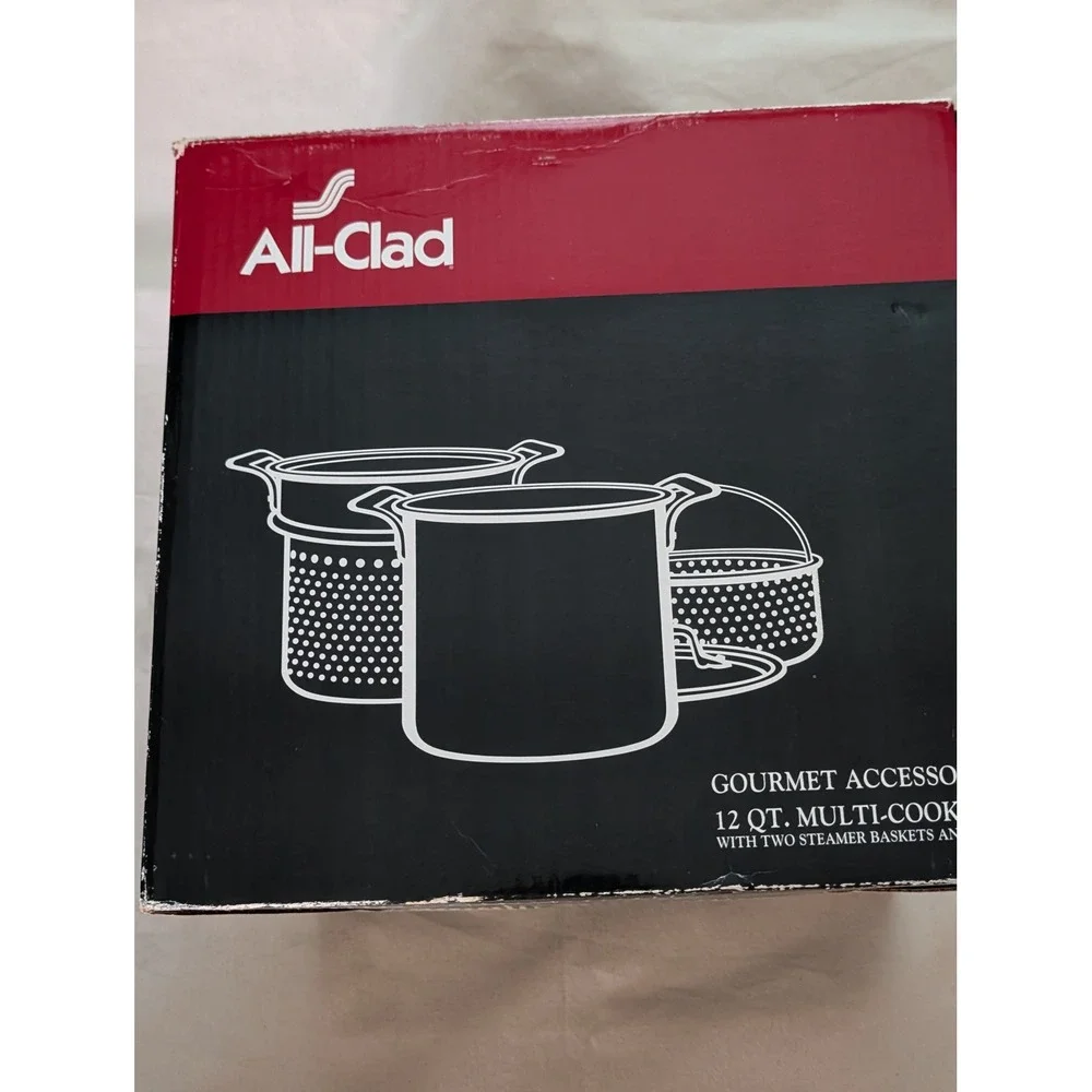 All-Clad Gourmet Accessories 12 Qt Multi-Cooker Stainless Steel 59912 New